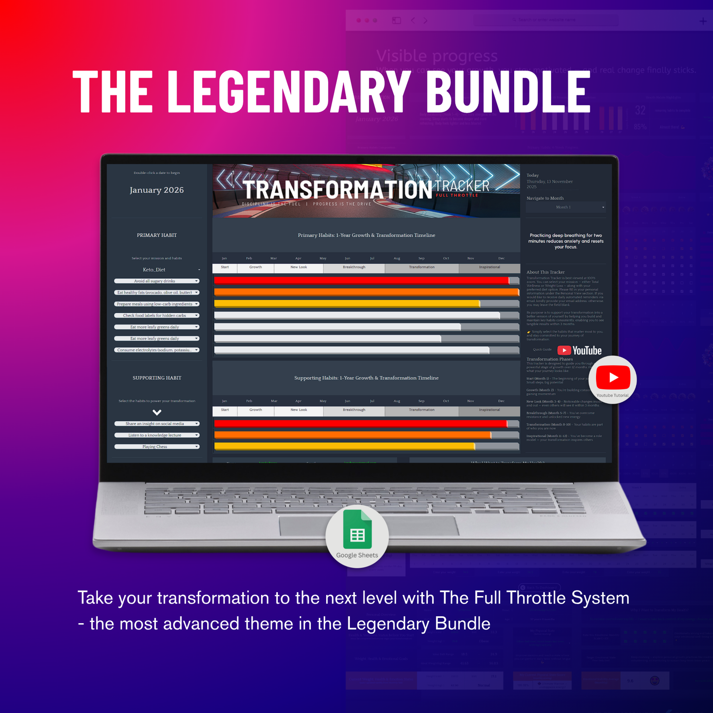 Transformation Tracker - The Legendary Bundle
