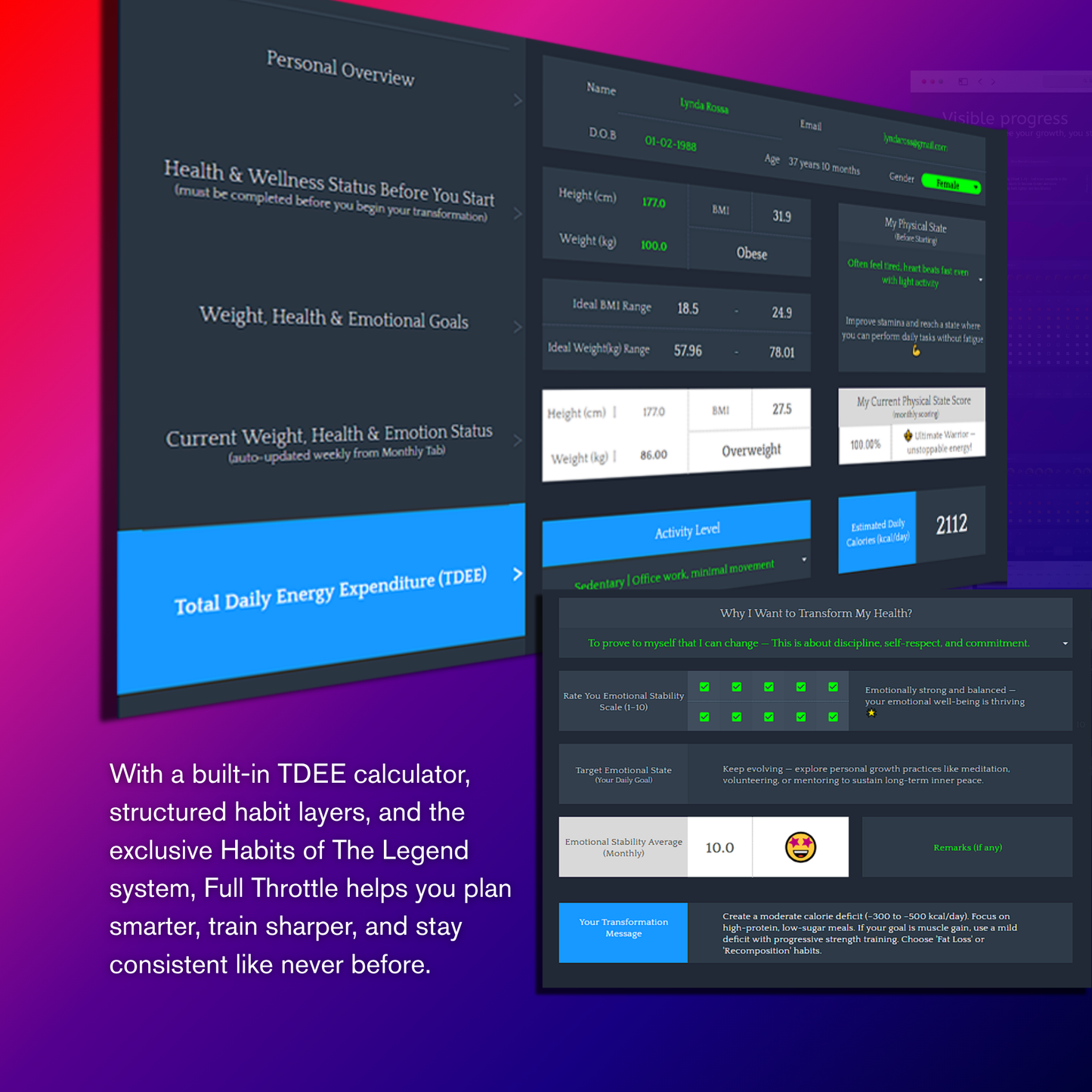 Transformation Tracker - The Legendary Bundle