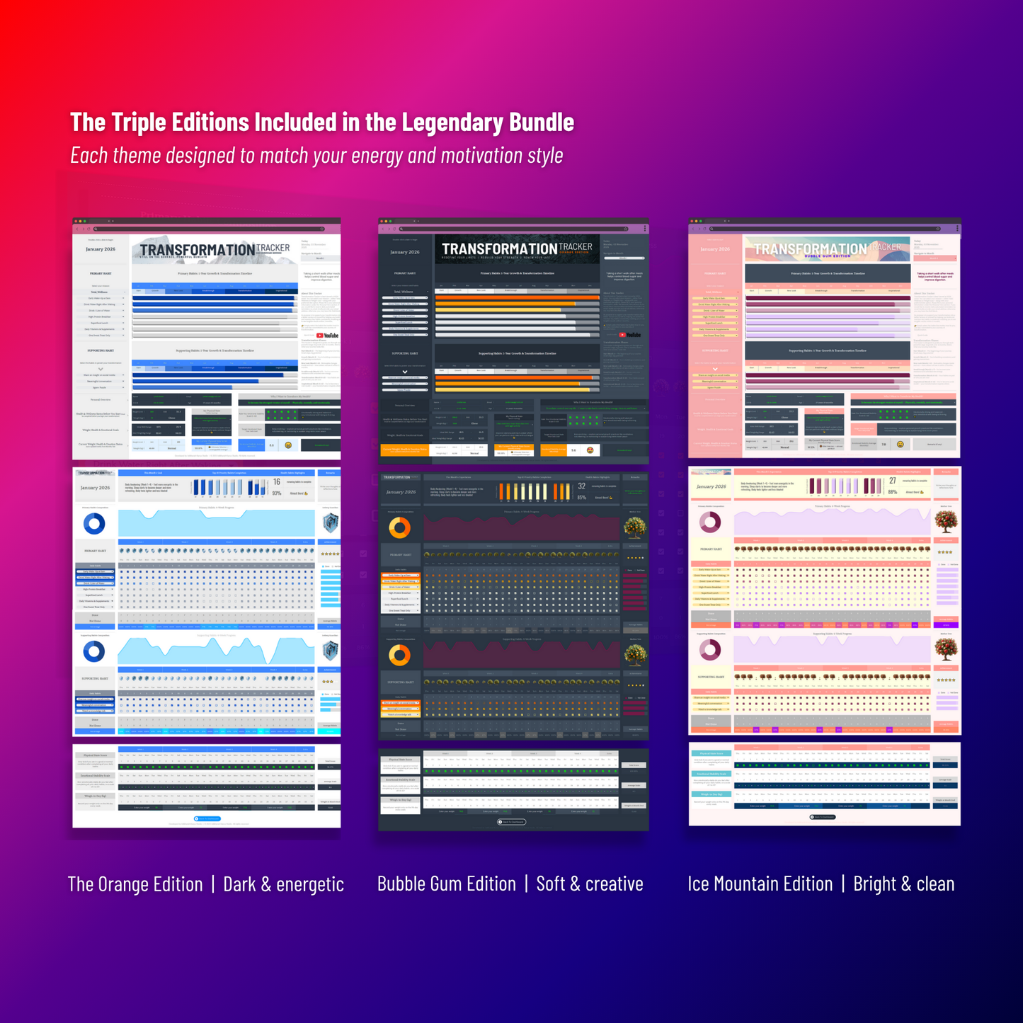 Transformation Tracker - The Legendary Bundle